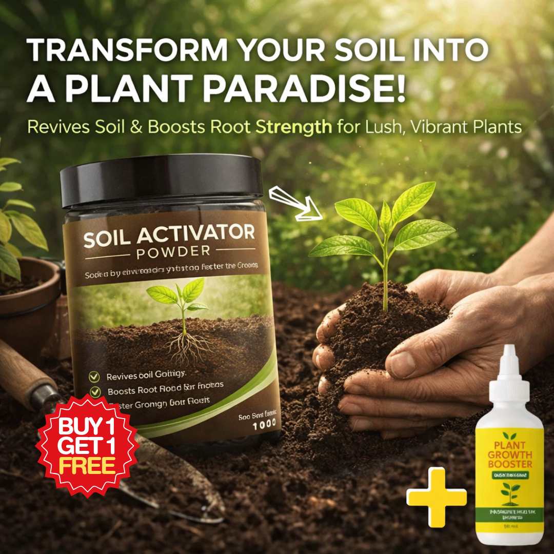 Mineral-Rich Soil Activator for Year Round Growth ( BUY 1 GET 1 FREE )