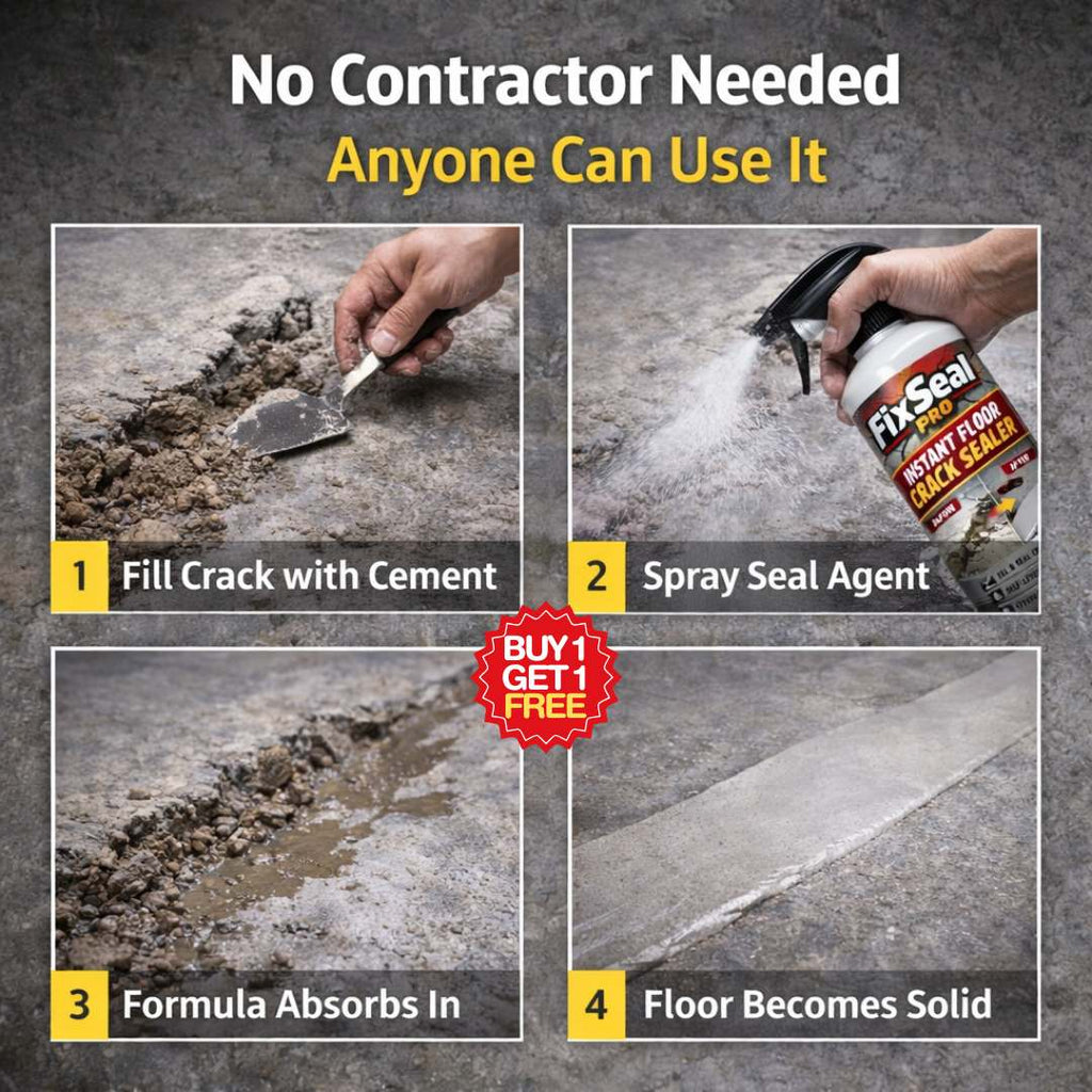 Instant Floor Crack Sealer Spray- Buy 1 Get 1 Free