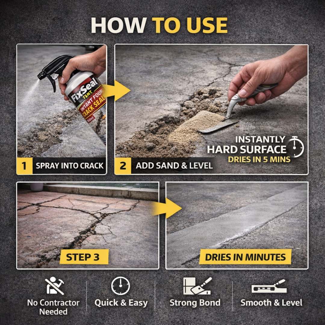 Instant Floor Crack Sealer Spray- Buy 1 Get 1 Free