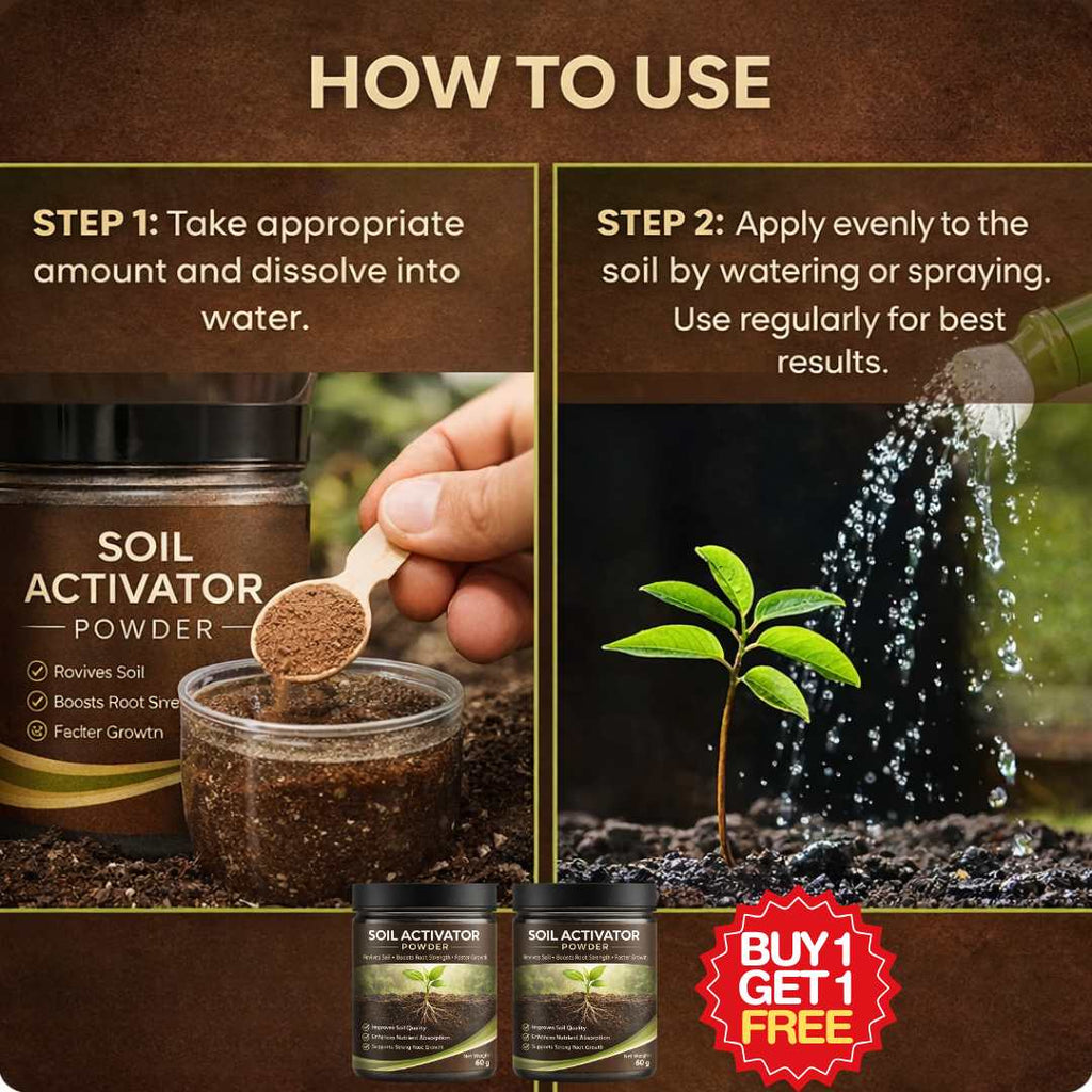 Mineral-Rich Soil Activator for Year Round Growth ( BUY 1 GET 1 FREE )